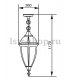 Уличный светильник подвесной 84205L Gb. 