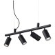 Подвесная люстра Ideal Lux Dynamite SP4 Nero. 