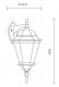 Настенный фонарь уличный Arte Lamp Genova A1204AL-1BN. 