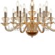 Подвесная люстра iLamp Mercury P9448-10+5 Gold. 