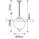 Подвесной светильник Arte Lamp Rimini A3051SP-1AB. 