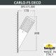 Настенный светильник уличный Fumagalli Carlo Deco DR3.571.000.LXU1L. 