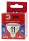 Лампа светодиодная ЭРА GU5.3 11W 6500K матовая LED MR16-11W-865-GU5.3 R Б0045347. 