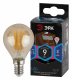 Лампа светодиодная филаментная ЭРА E14 9W 4000K золотая F-LED P45-9w-840-E14 gold Б0047028. 