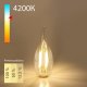 Лампа светодиодная филаментная диммируемая Elektrostandard BL159 E14 5W 4200K прозрачная 4690389068553. 