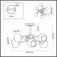 Потолочная люстра Lumion Daniella 4537/6C. 
