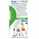 Лампа светодиодная Uniel Air Color E14 5Вт K LED-G45-5W/GREEN/E14 GLA02GR картон. 