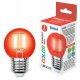 Лампа светодиодная Uniel Air Color E27 5Вт K LED-G45-5W/RED/E27 GLA02RD картон. 