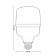 Лампа LED сверхмощная (UL-00006792) Volpe E27 50W (430W) 6500K матовая LED-M80-50W/6500K/E27/FR/NR. 