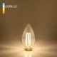 Лампа светодиодная филаментная Elektrostandard E14 7W 4200K прозрачная 4690389062896. 