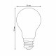 Лампочка светодиодная Uniel LED-A60-7W/4000K/E27/FR GLH01WH. 
