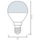 Лампа светодиодная Horoz Electric HL4380L E14 6Вт 3000K HRZ00000038. 