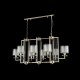 Подвесная люстра Crystal Lux Nicolas SP8 L1000 Gold/White. 