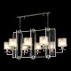Подвесная люстра Crystal Lux Nicolas SP8 L1000 Nickel/White. 