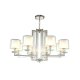 Подвесная люстра Crystal Lux Nicolas SP-PL8 Nickel/White. 