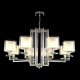 Подвесная люстра Crystal Lux Nicolas SP-PL8 Nickel/White. 