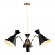 Подвесная люстра Crystal Lux Joven SP3 Gold/Black. 