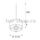 Подвесной светильник SLV Para Dome 1002055. 