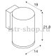 Уличный настенный светодиодный светильник SLV Enola Roud 1003440. 