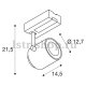 Трековый светодиодный светильник SLV 3Ph Supros 1003297. 