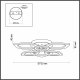 Потолочная люстра Lumion Honey 4581/99CL. 