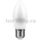 Лампа светодиодная Feron E27 7W 4000K Свеча Матовая LB-97 25759. 