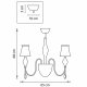 Потолочная люстра Lightstar Escica 806050. 