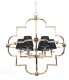 Подвесная люстра Lumina Deco Baltimore LDP 8020-6 GD+BK. 