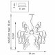 Подвесная люстра Lightstar Manica 794194. 