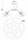 Потолочная люстра Freya Satellite FR5165PL-06S. 
