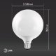 Лампа светодиодная ЭРА E27 20W 6000K матовая LED G120-20W-6000K-E27 Б0049082. 