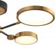 Потолочная люстра Natali Kovaltseva Loft Led LED LAMPS 81102/4C BRASS BLACK. 