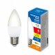 Лампа светодиодная Volpe E27 6W 3000K матовая LED-C37-6W/3000K/E27/FR/SLS UL-00008788. 