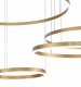 Подвесной светильник Indigo Galass 14001/4P Gold. 