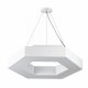 Подвесной светодиодный светильник Geometria ЭРА Hexagon SPO-124-W-40K-051 51Вт 4000К белый Б0050556. 