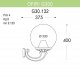 Настенный фонарь уличный Fumagalli GLOBE 300 G30.132.000.BYF1R. 