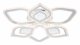 Потолочная люстра Escada Hydria 10229/6LED. 