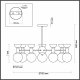 Потолочная люстра Lumion Karisma 5620/7C. 