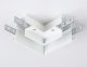Коннектор L-образный для встраиваемого шинопровода Ambrella light Track System Magnetic GL3352. 