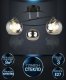 Потолочная люстра Seven Fires Rumo WD3527/3C-BK-CR-CL. 