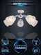 Потолочная люстра Seven Fires Donetella WD3518/5C-WT-CR-WT. 
