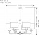 Потолочная люстра Kutek ARTU ART-ZW-6(N/A). 