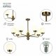Потолочная люстра Rivoli Gayle 5100-307. 