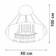 Подвесной светодиодный светильник Vitaluce V5401-1/1S. 