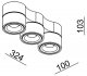 Светодиодный спот Deko-Light Uni Triple 348210. 