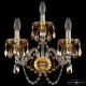 Бра Bohemia Ivele Crystal 5402 5402B/2+1/165 G Amber/M-1G K721. 