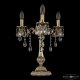 Интерьерная настольная лампа Bohemia Ivele Crystal 7301 73101L/3/125 B GW. 