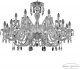 Подвесная люстра Bohemia Ivele Crystal 105 105/12+6/360 Ni. 