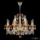 Подвесная люстра Bohemia Ivele Crystal 5402 5402/8+4/195 G Amber/M-1H K721. 