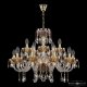 Подвесная люстра Bohemia Ivele Crystal 5417 5417/10+5/240 G Shampan/M-1H. 